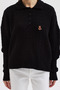 Black Teddy Bear Embroidered Polo Neck Knitted Sweater 1388 - 6