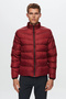 Ds Damat Slim Fit Burgundy Windproof Fiber Filled Inflatable Coat