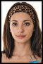 Leopard Pattern Multi-Purpose Combed Cotton Sports Headband Hair Headband Yoga Sweatband Unisex