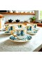 Tree of Life Patterned 6-Piece Coffee Set - 6