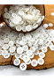 12.5 mm White Shirt Button (35 Pcs)