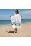 Flamingo Kimona Peshtemal Sleeveless Beach Bathrobe and Peshtemal Towel Set of 2 - 3