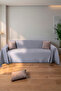 Cotton Textured Sofa Shawl 170X300 cm Battal Size – Fringed Tv Blanket & Decorative Sofa Cover