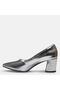 High Heel Shoes Thick Heels Gova Lame Shiny - 6