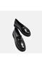 LARGE SIZE WOMEN'S LOAFER SHOES GENUINE LEATHER BLACK Patent Leather - 6