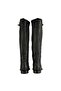 Large Size Women's Boots Genuine Leather Black - 4