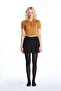 Mustard Polo Neck Short Sleeve Knitwear Sweater - 4