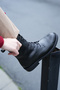 Women's Lace-Up Side Zipper Casual Boots Sirus Black - 2