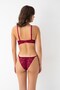 Low-Cut Stone Lace Bra Set - 3