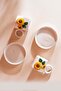 Sunflower Amore Handmade Ceramic Set of Two Turkish Coffee Cups - 6