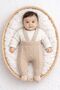 Newborn Baby Girl Boy Knitwear Adjustable Strap Winter Booties Jumpsuit Pants Baby Leggings
