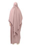 ملاءة سرير لحفلات الزفاف من Sultanbaş، مقبض عباية Cilbab Khimar، ياقة مطاطية، حجاب Ferace Medine Silk - 3