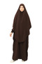 ملاءة سرير لحفلات الزفاف من Sultanbaş، مقبض عباية Cilbab Khimar، ياقة مطاطية، حجاب Ferace Medine Silk - 2