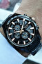 Function Men's Wristwatch 3 Atm Water Resistant Black Color Steel Band Elg585 - 2