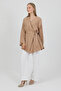 Natural Viscose Fabric Women's Kimono with Pockets and Belt 1168 – Collarless, Lightweight, Flowy, Summer Model - 3