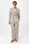 Beige Relax Fit Double Breasted Men's Blazer Jacket - 3