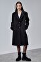 Rosalia Black Regular Fit Double-Breasted Cashmere Coat - 5