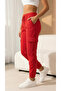 Women's Pocketed Lace-Up Elastic Tight-Legged Comfortable Sweatpants, Trousers - 5
