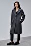 Rosalia Anthracite Regular Fit Double-Breasted Cashmere Coat - 6