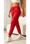 Women's Pocketed Lace-Up Elastic Tight-Legged Comfortable Sweatpants, Trousers - 4