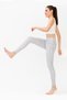 Women's Melange Gray High Waist Double Pocket Compacting Sports Tights - 5