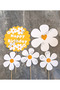 Kuromi54 32 Piece Daisy Themed Giant Set Birthday Decoration Banner Cake Toothpick Cupcake Decoration - 8