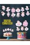 32 Piece Cute Ballerina Giant Set Birthday Decoration Banner Cake Picks Cupcake Decoration