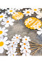 Kuromi54 32 Piece Daisy Themed Giant Set Birthday Decoration Banner Cake Toothpick Cupcake Decoration - 7