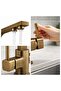 Square Three-Way Purified Water L-Handle Luxury Kitchen Faucet - 4
