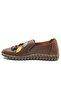 Sombrero Genuine Leather Women's Ballet Shoes Brown - 3