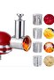 Dishwasher Safe,Stainless Steel Slicer/Shredder Attachment for KitchenAid Stand Mixer, Salad Mach... - 8