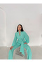 Chiffon Sleeve Two-Piece Set - 3