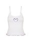 Women's Cotton Baby Overlock String Strap Shorts Pajama Set - 2