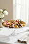 Selen Concept Drop Model Pedestal Handmade Glass Round Cake and Pastry Serving Dish Single - 2