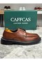 Genuine Leather Tan Color Handmade Casual Oxford Men's Shoes 1445-21 - 2