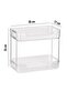 2 Tiers Crystal Makeup Organizer Decorative Cosmetic Jewelry Accessories Organizer Bathroom Shelf Transparent - 8