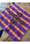 Local Handwoven Organic Cotton Striped Buldan Handwoven Lasele Throw Pillow Cover - 2