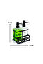 500ml Double Square Glass Liquid Soap Dispenser Detergent Dispenser with Soft Textured Metal Stand - 6