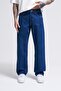 Men's Relaxed Baggy Jeans Dark Blue - 7