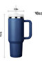 40oz Stainless Steel Travel Tumbler with Handle & Straw - 2