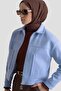 New Season Shirt Collar Pocketed Lined Cashmere Jacket - 4