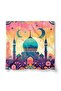 Double Sided Printed Set of 2 Suede Throw Pillow Covers - Ramazan Pink - Ramadan Kareem - 2