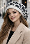 Soft Texture Leopard Pattern Painter Beret