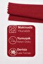 Velvet Textured Burgundy Throw Pillow Cover (1 Piece) - 3