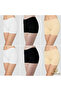 Women's 6-Pack Cotton Stretch Boxer Briefs Set - Black White Skin Color Comfortable Cut Everyday Briefs
