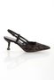 Women's Black Patterned Stones Embellished 5 cm Thin Galvanized Heels Comfortable Stiletto and Bag Combination - 3