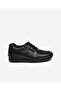 Women's Black Genuine Leather Comfort Shoes 5K2Fa59327