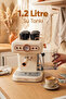 Espresso Latte Cappuccino Coffee Machine With Milk Frother 20bar Pressure 1.2lt Em-01 Ristretto - 7