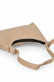 Women's Mink Faux Leather Baguette Hand and Shoulder Bag - 4