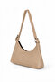 Women's Mink Faux Leather Baguette Hand and Shoulder Bag - 2